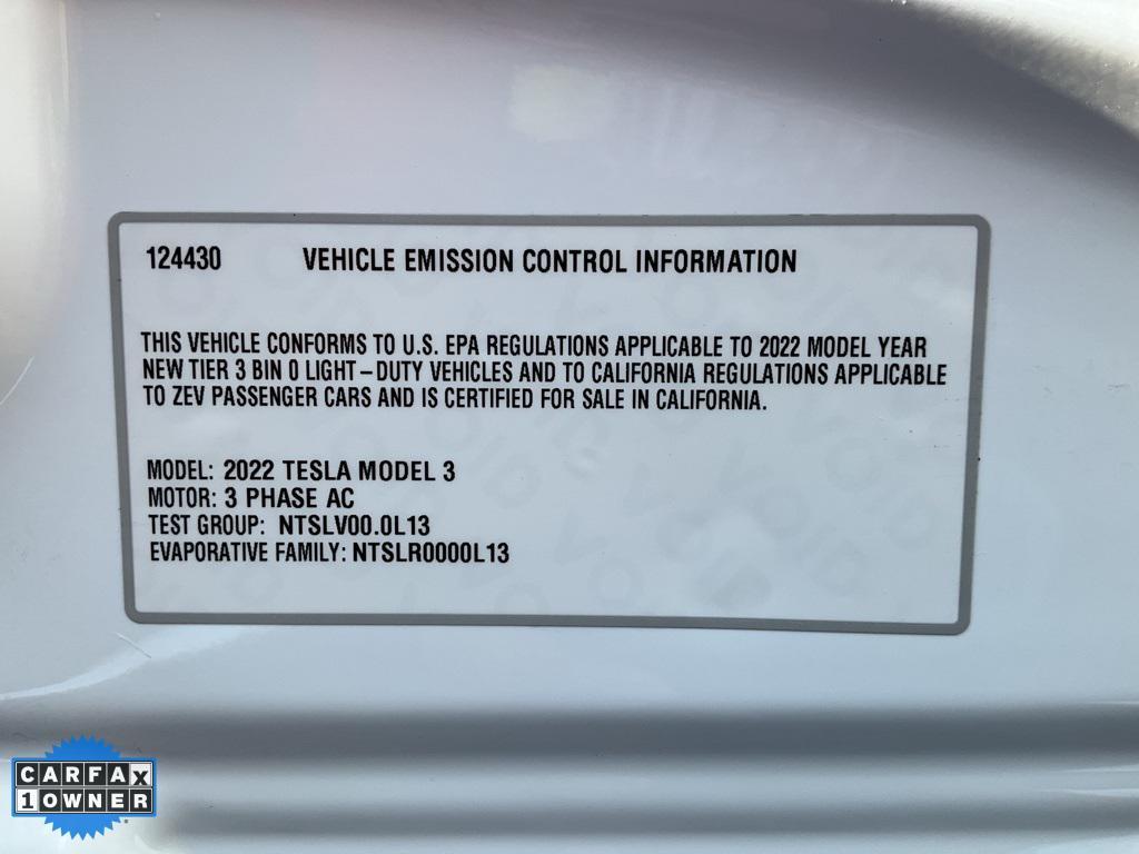 used 2022 Tesla Model 3 car, priced at $18,998