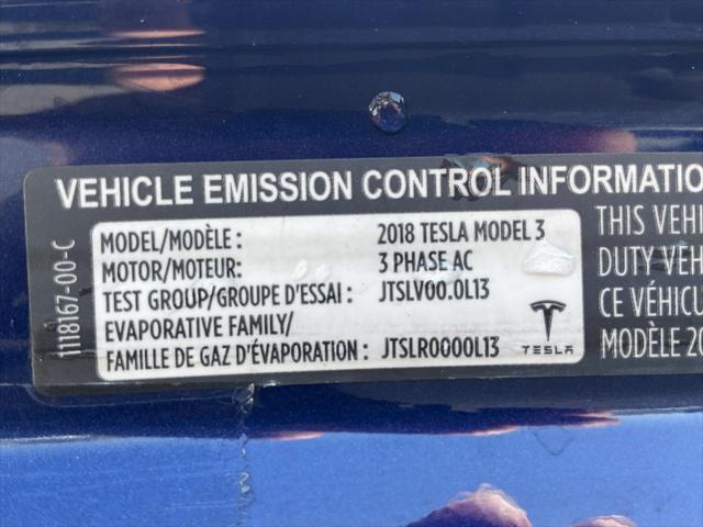 used 2018 Tesla Model 3 car, priced at $13,998