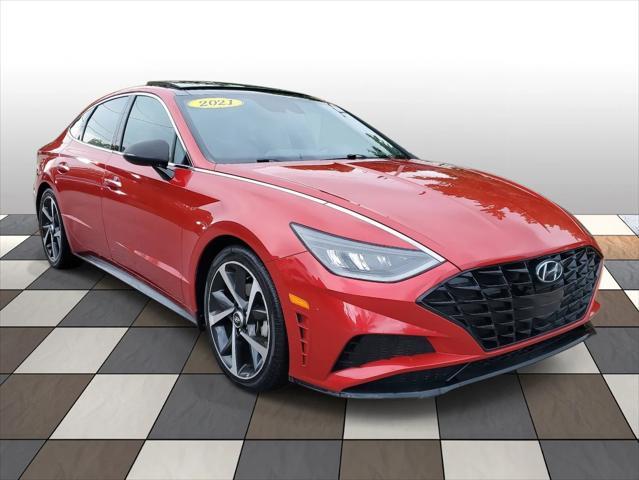 used 2021 Hyundai Sonata car, priced at $14,918