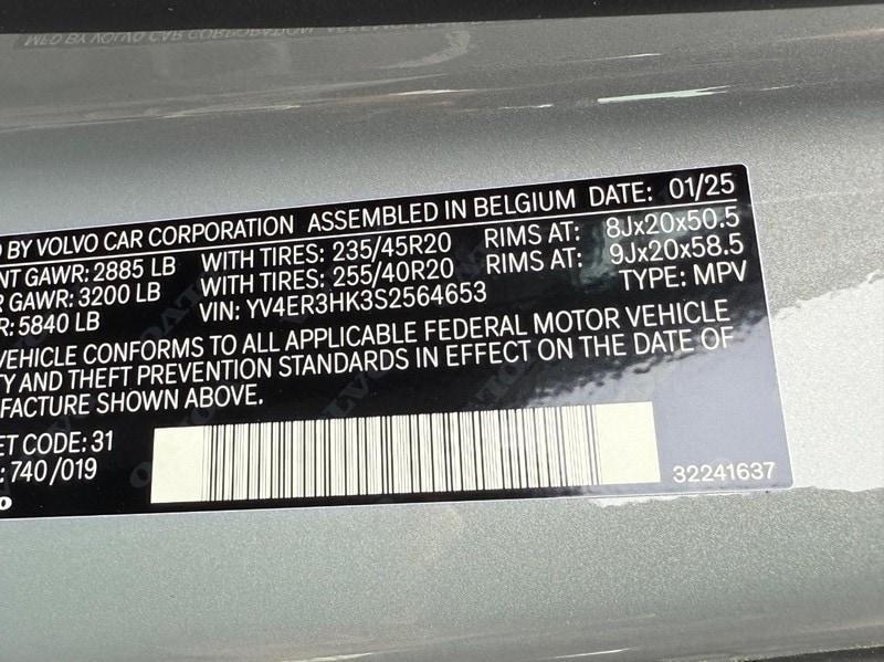 new 2025 Volvo EX40 car, priced at $61,885