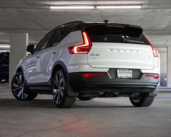 used 2021 Volvo XC40 Recharge Pure Electric car, priced at $26,602