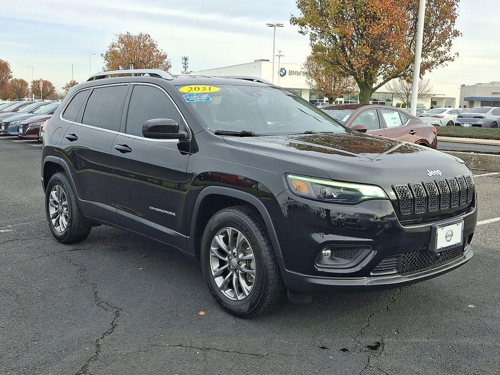 used 2021 Jeep Cherokee car, priced at $20,017