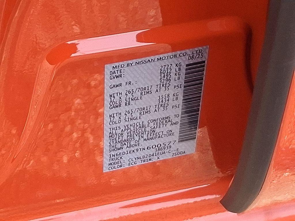 new 2026 Nissan Frontier car, priced at $46,680