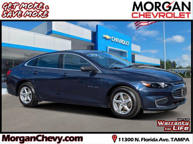 used 2018 Chevrolet Malibu car, priced at $15,391