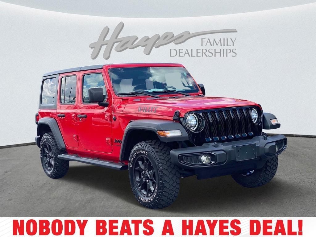 used 2021 Jeep Wrangler Unlimited car, priced at $29,099