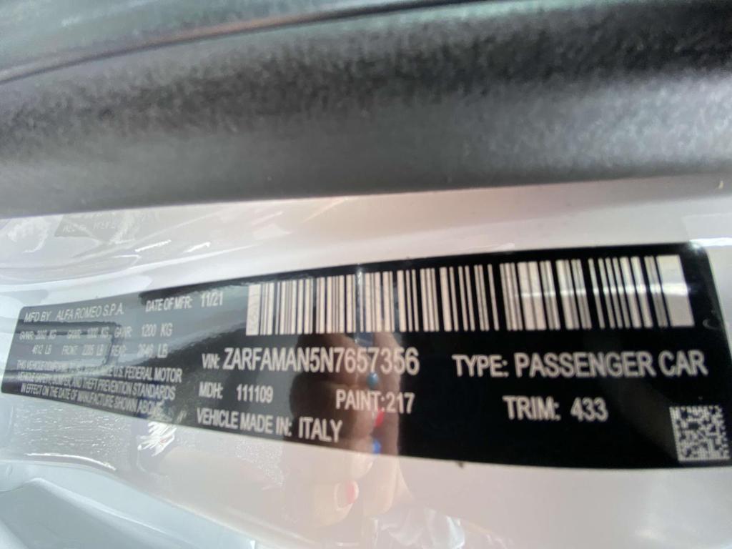 used 2022 Alfa Romeo Giulia car, priced at $23,291
