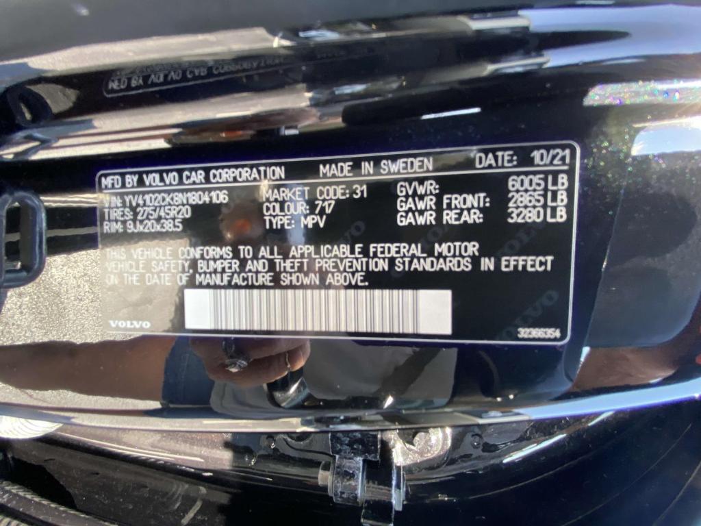 used 2022 Volvo XC90 car, priced at $29,999