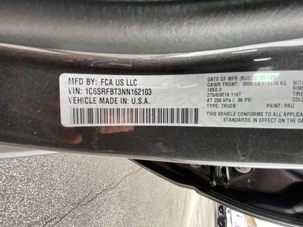 used 2022 Ram 1500 car, priced at $31,500