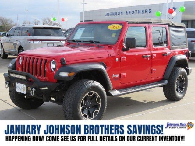 used 2018 Jeep Wrangler Unlimited car, priced at $18,888