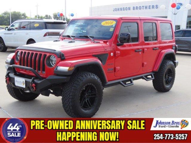 used 2018 Jeep Wrangler Unlimited car, priced at $27,755