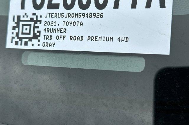 used 2021 Toyota 4Runner car, priced at $43,000