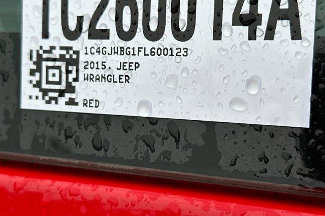 used 2015 Jeep Wrangler car, priced at $18,500