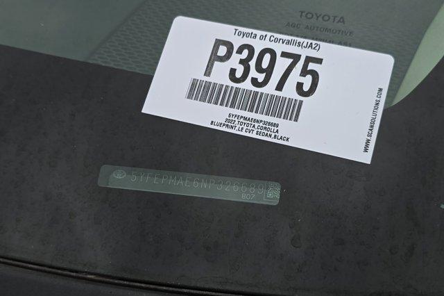 used 2022 Toyota Corolla car, priced at $20,000