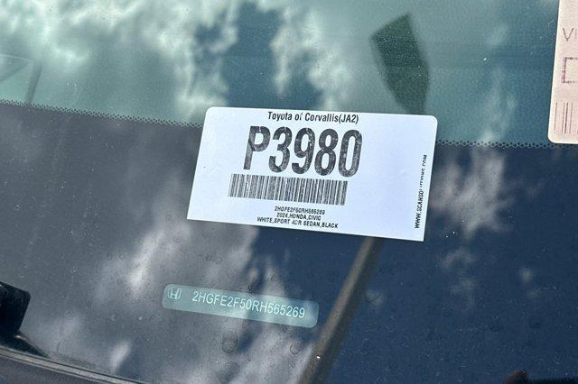 used 2024 Honda Civic car, priced at $25,000