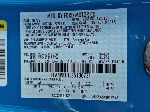 new 2025 Ford Mustang car, priced at $35,995