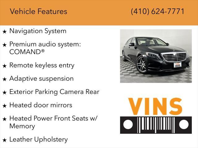 used 2015 Mercedes-Benz S-Class car, priced at $28,980