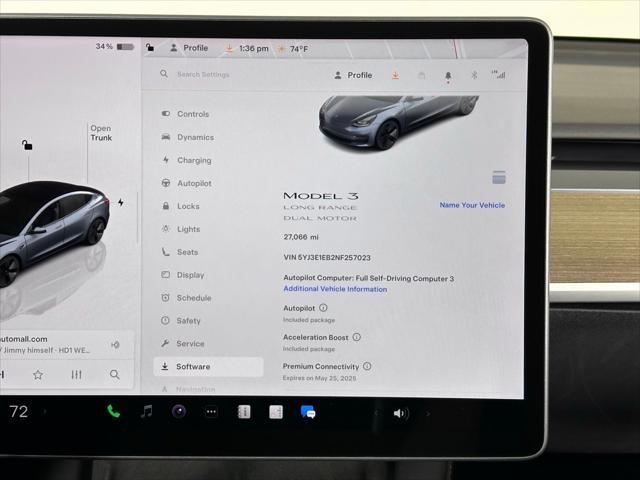 used 2022 Tesla Model 3 car, priced at $25,980