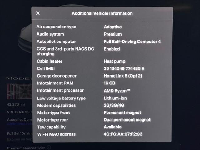 used 2023 Tesla Model X car, priced at $59,980