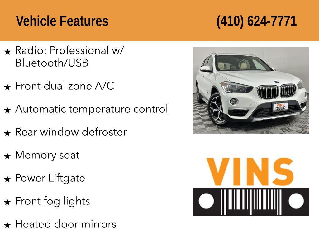 used 2018 BMW X1 car, priced at $15,980