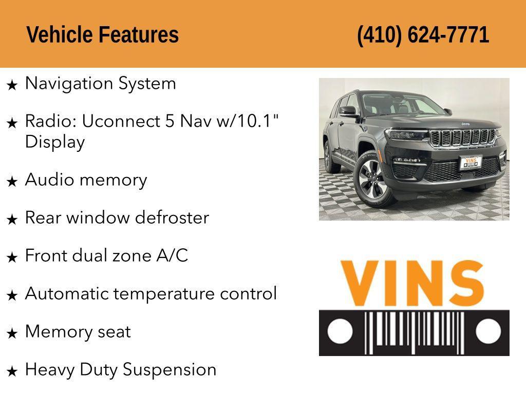 used 2023 Jeep Grand Cherokee 4xe car, priced at $29,450