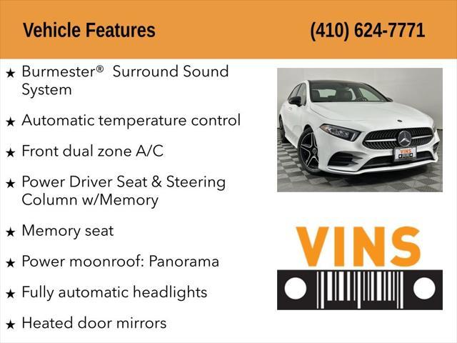 used 2021 Mercedes-Benz A-Class car, priced at $22,980