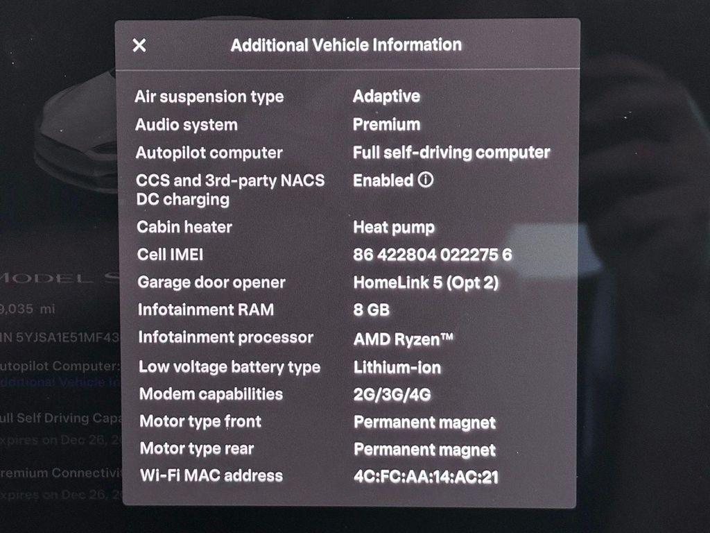 used 2021 Tesla Model S car, priced at $36,980