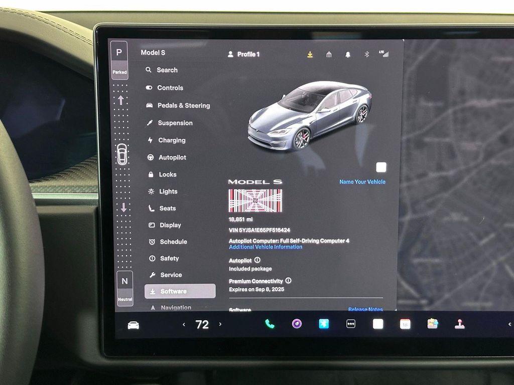 used 2023 Tesla Model S car, priced at $60,980