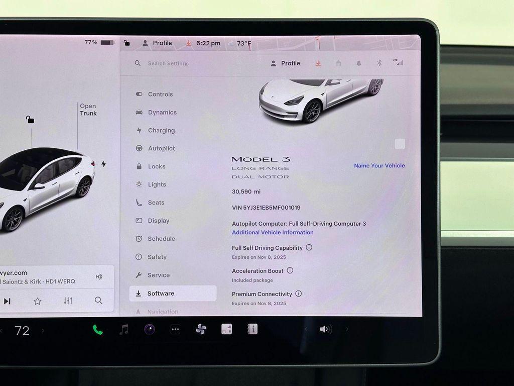 used 2021 Tesla Model 3 car, priced at $23,620