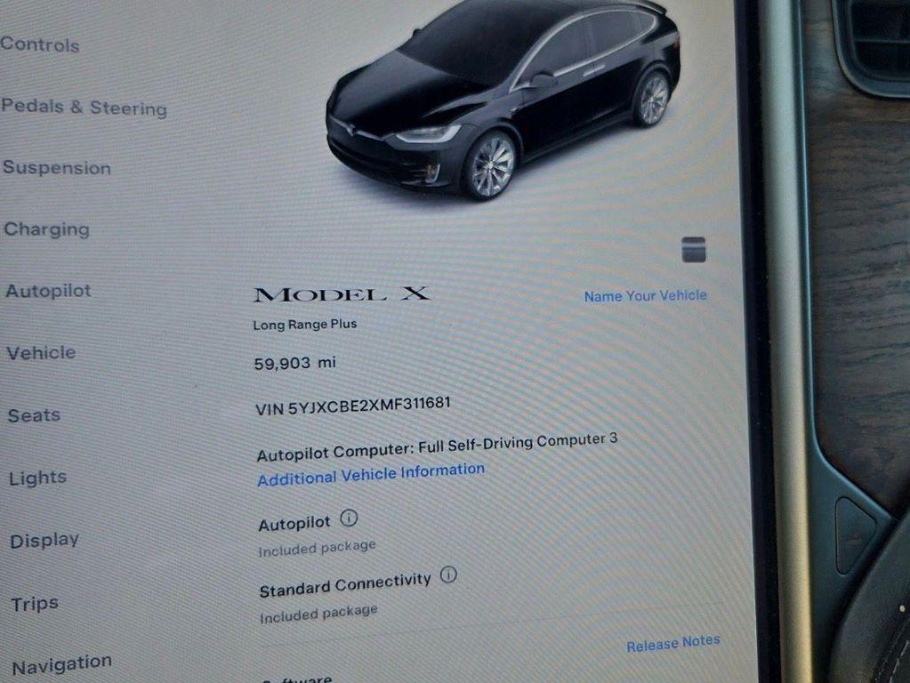 used 2021 Tesla Model X car, priced at $34,980