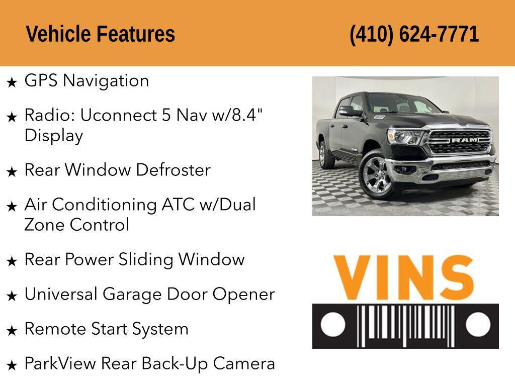 used 2022 Ram 1500 car, priced at $36,980
