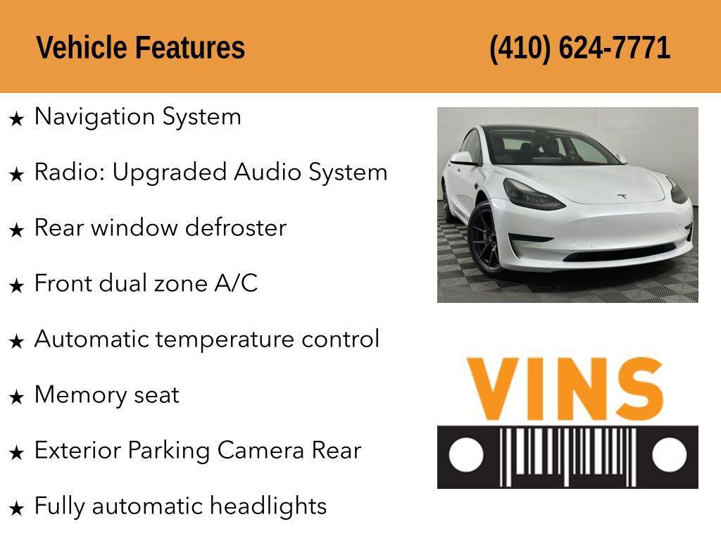 used 2021 Tesla Model 3 car, priced at $22,420