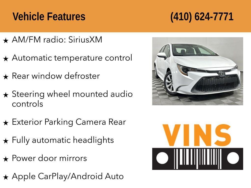 used 2021 Toyota Corolla car, priced at $16,980