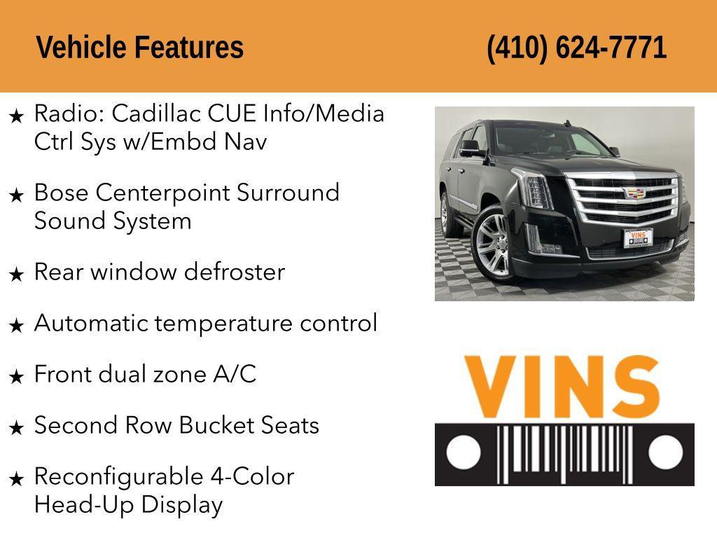 used 2017 Cadillac Escalade car, priced at $25,420