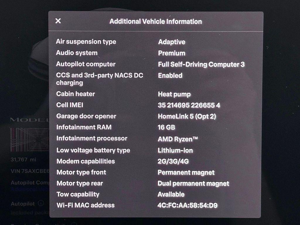 used 2022 Tesla Model X car, priced at $52,681
