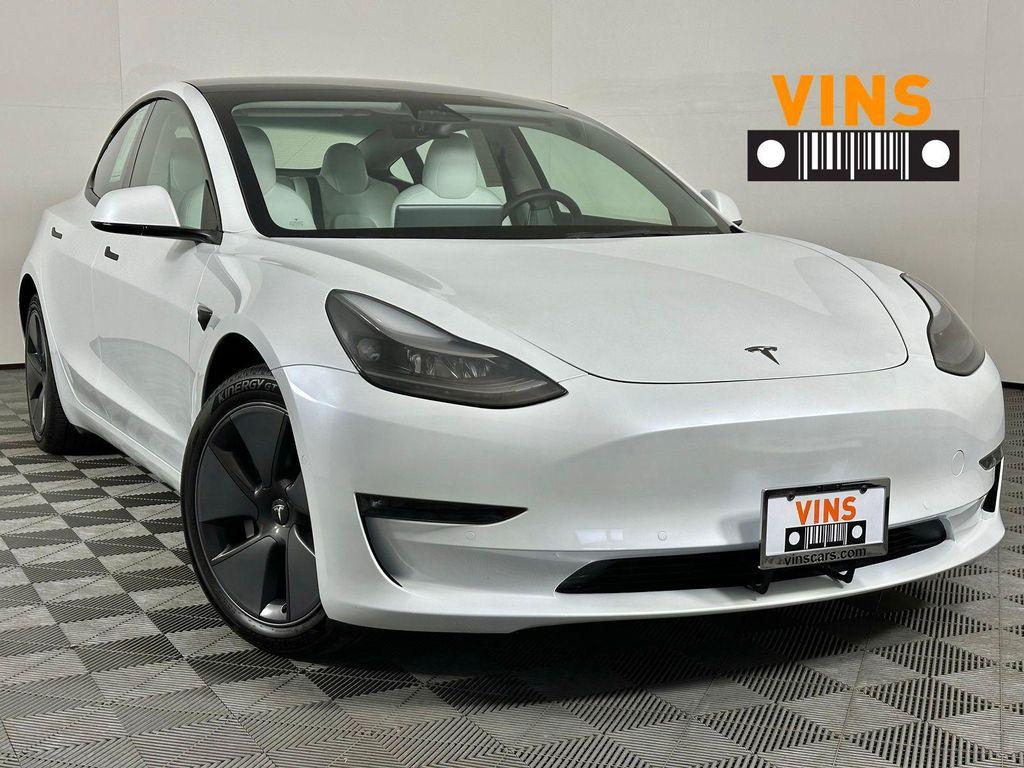 used 2022 Tesla Model 3 car, priced at $27,500