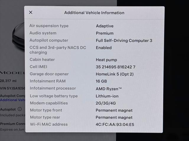 used 2023 Tesla Model S car, priced at $42,980