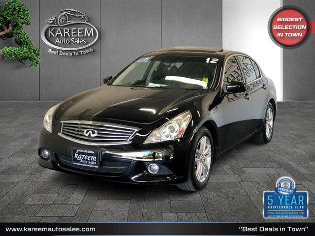 used 2012 INFINITI G37 car, priced at $15,645