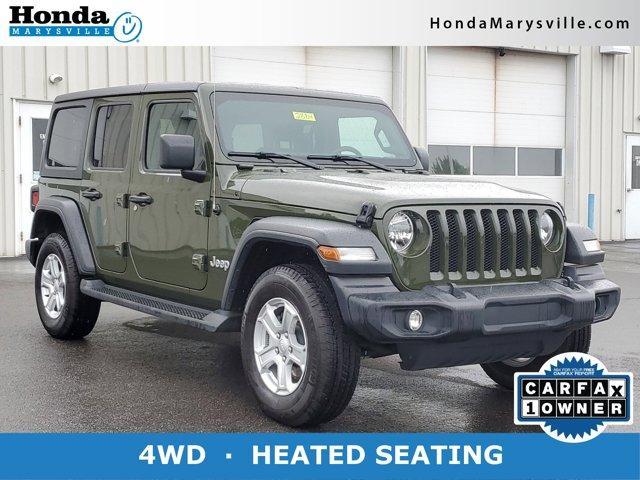 used 2021 Jeep Wrangler Unlimited car, priced at $30,929