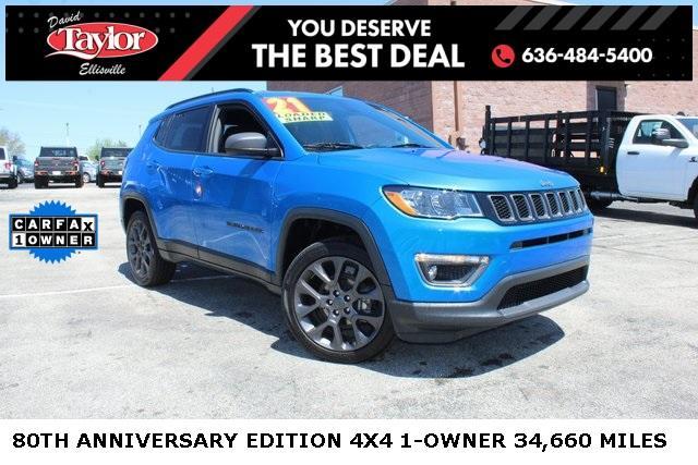 used 2021 Jeep Compass car, priced at $23,633