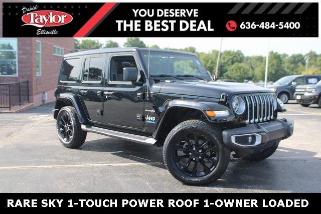 used 2021 Jeep Wrangler Unlimited 4xe car, priced at $36,997