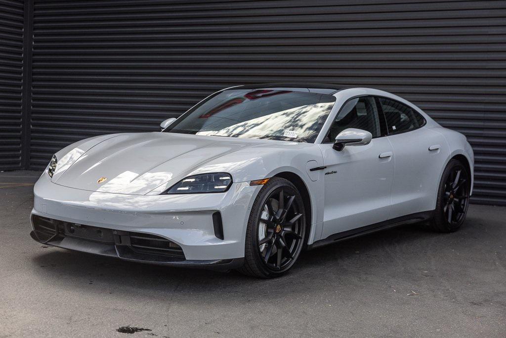 used 2025 Porsche Taycan car, priced at $159,998