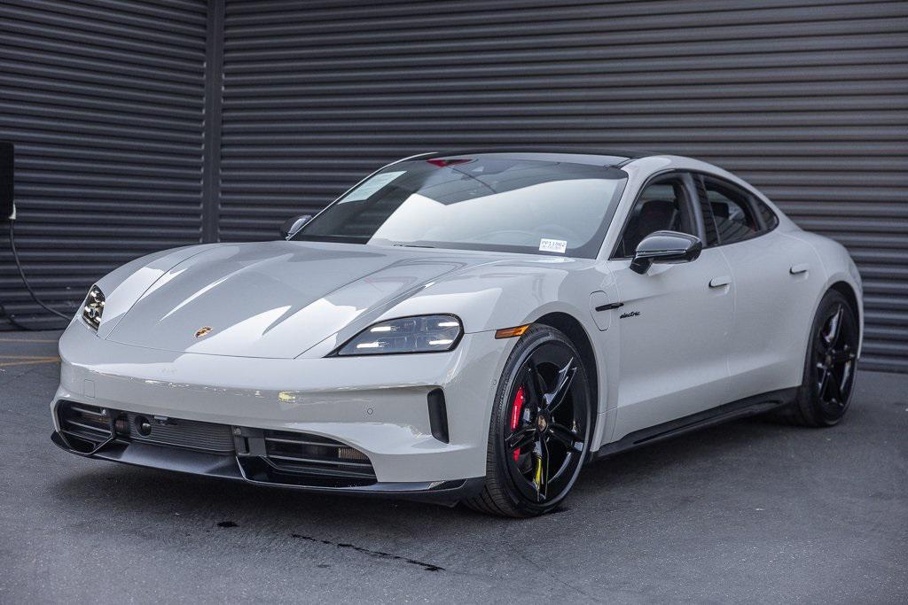 used 2025 Porsche Taycan car, priced at $159,998