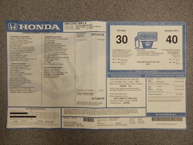 used 2006 Honda Civic car, priced at $8,299