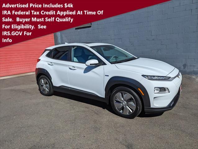 used 2020 Hyundai Kona EV car, priced at $18,995