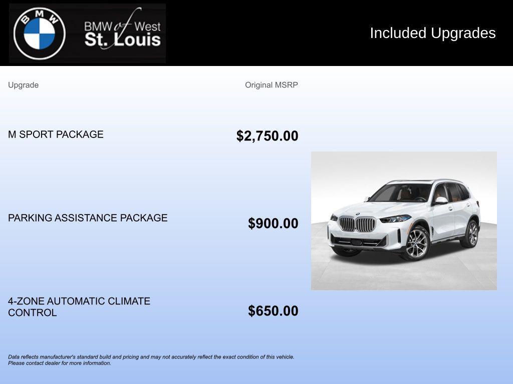 new 2026 BMW X5 car, priced at $75,900