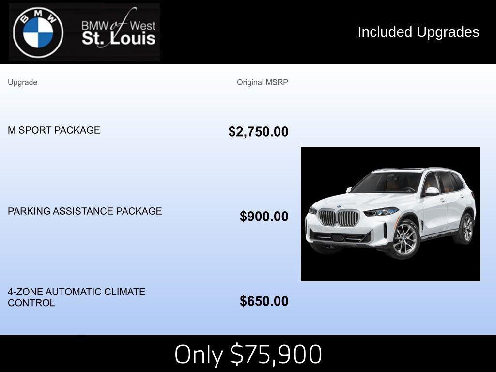 new 2026 BMW X5 car, priced at $75,900