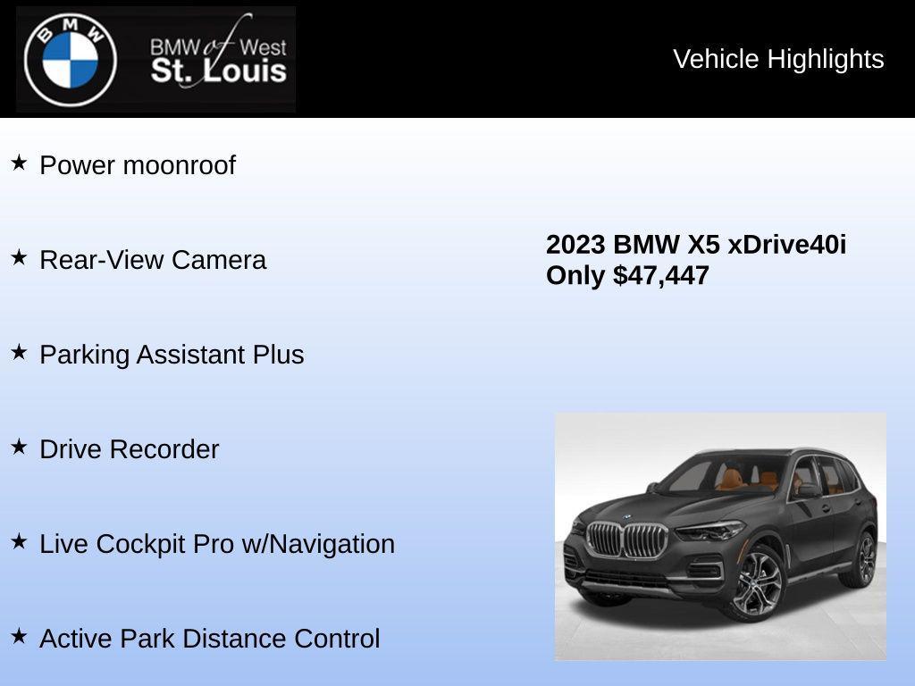 used 2023 BMW X5 car, priced at $47,447