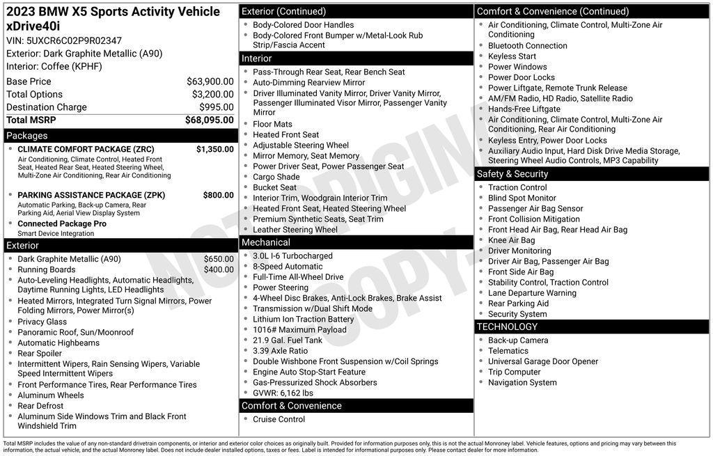 used 2023 BMW X5 car, priced at $47,447