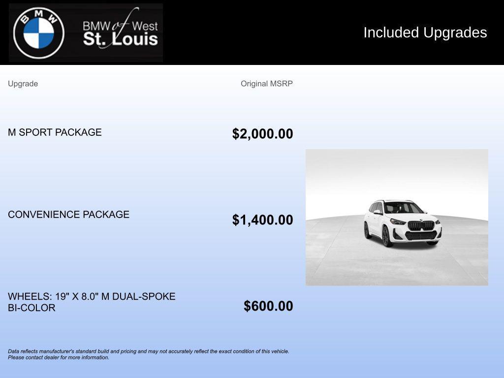 new 2026 BMW X1 car, priced at $48,725