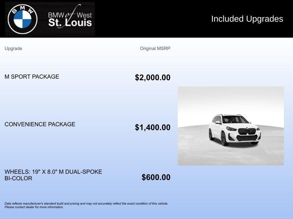 new 2026 BMW X1 car, priced at $48,725